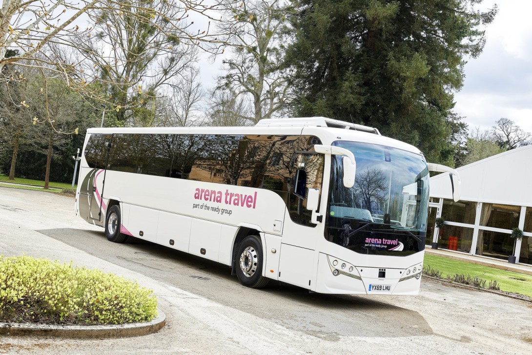 Inside of a Arena Travel coach